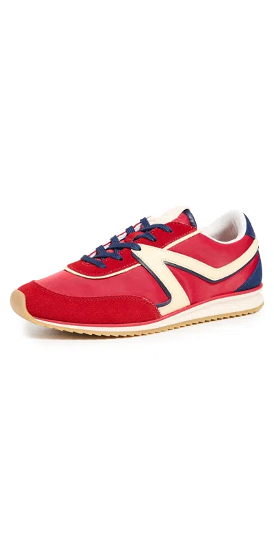 Rag & Bone Multicolor Retro Trainer Sneakers In Red