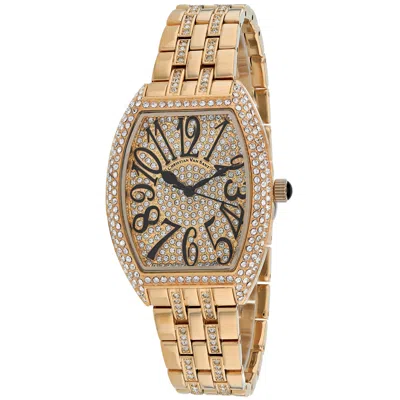 Christian Van Sant 46mm Embellished Watch In Gold