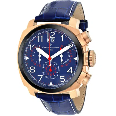Christian Van Sant Grand Python 48mm Watch In Blue