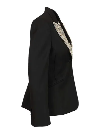 Alexander Mcqueen Single-breasted Jacket In Black
