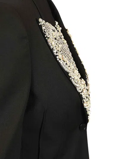 Alexander Mcqueen Single-breasted Jacket In Black