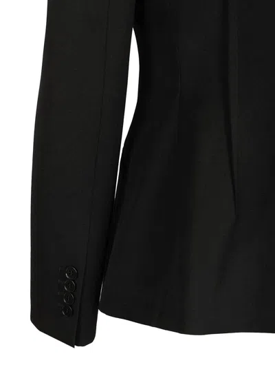 Alexander Mcqueen Single-breasted Jacket In Black