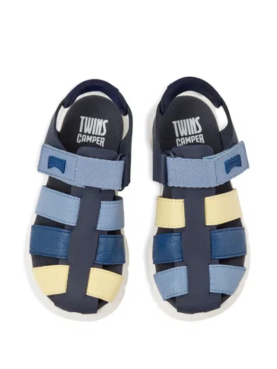 Camper Oruga Strap Sandals In Blue