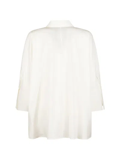 Weekend Max Mara Button-up Collared Shirt In White