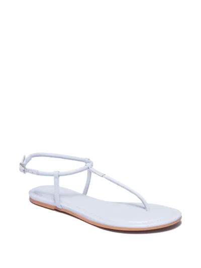 Bernardo T-strap Leather Sandals In Blue