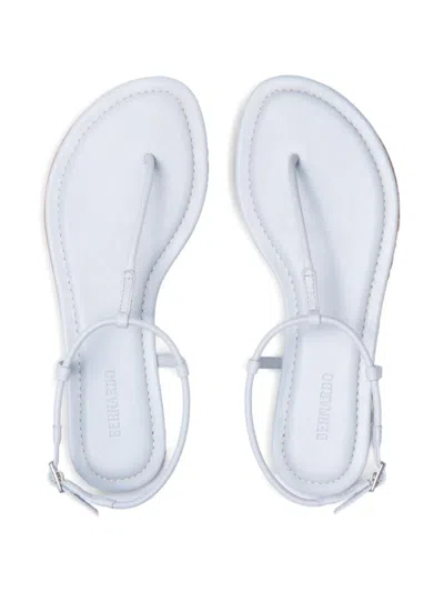 Bernardo T-strap Leather Sandals In Blue