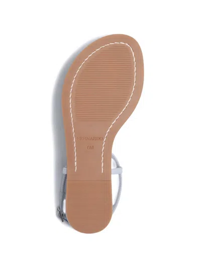 Bernardo T-strap Leather Sandals In Blue