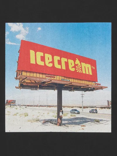 Icecream Billboard Graphic T-shirt In Black
