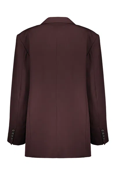 Low Classic Wool Blazer In Orange