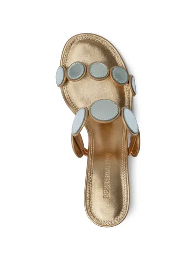 Bernardo Prya Circle Sandals In Silver