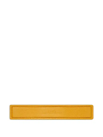 Fpm Milano Stitched Leather Handle In Yellow