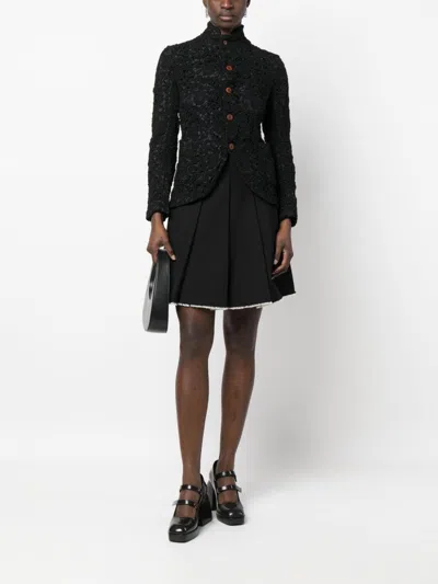 Comme Comme Single Breasted Jacket In Black