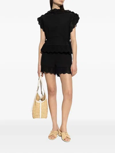 By Malene Birger Gerda Organic Cotton Top In Black