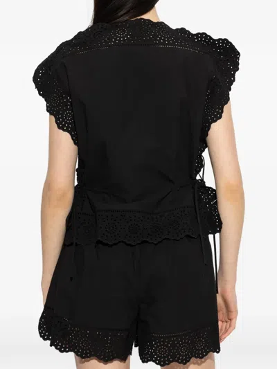 By Malene Birger Gerda Organic Cotton Top In Black