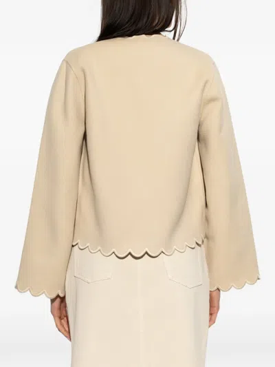 By Malene Birger Vibetta Wool Jacket In Vanilla Cream In Neutral
