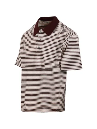 Coor Striped-pattern Polo Shirt In Multi