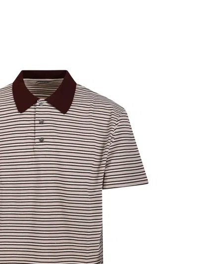 Coor Striped-pattern Polo Shirt In Multi