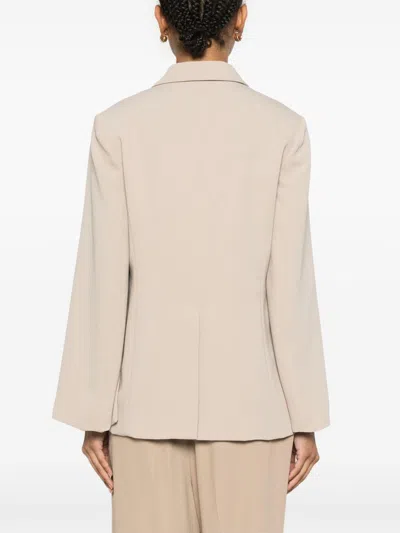 P.a.r.o.s.h Parosh Single-breasted Blazer Jacket In Neutral