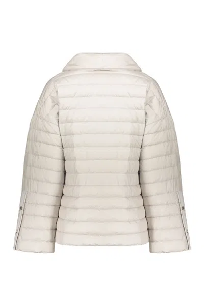 Moorer Short Down Jacket In Neutral