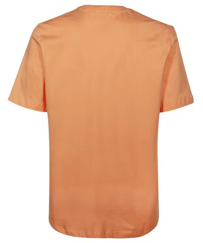 Msgm Cotton T-shirt In Orange
