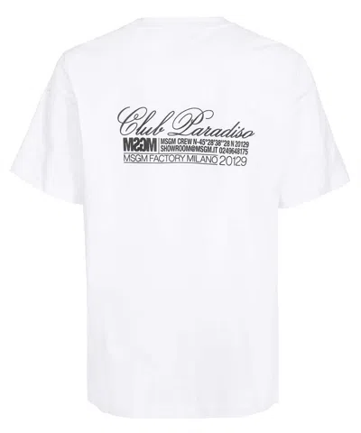 Msgm Cotton T-shirt In White