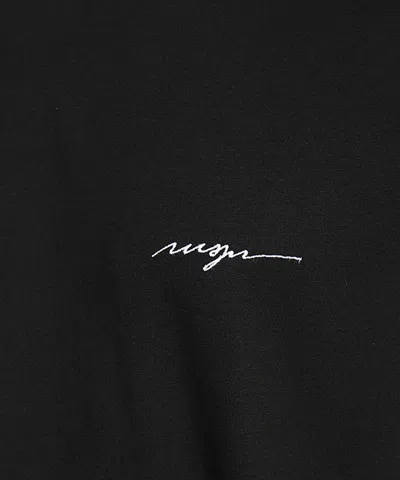 Msgm Cotton T-shirt In Black