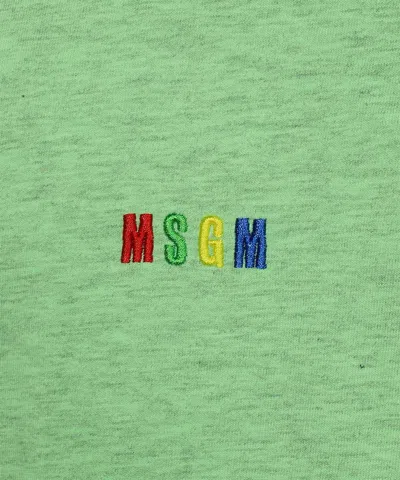 Msgm Cotton T-shirt In Green