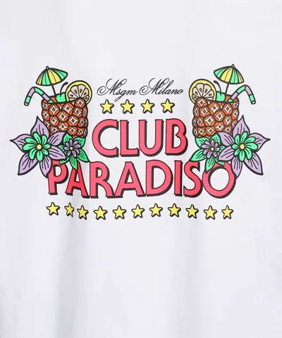 Msgm Cotton T-shirt In White