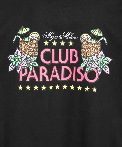 Msgm Cotton T-shirt In Black