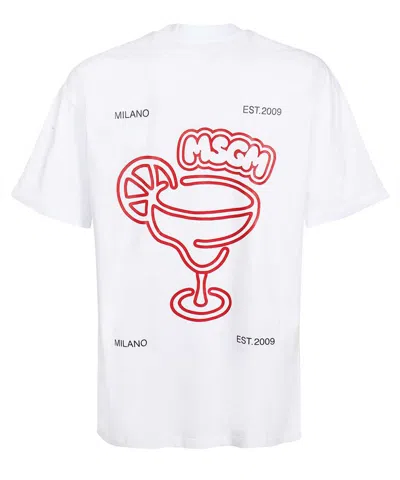 Msgm Cotton T-shirt In White
