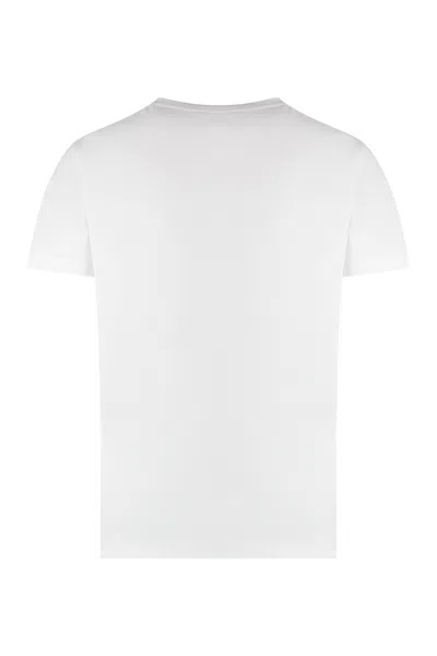 K-way Edouard Cotton Crew-neck T-shirt In White