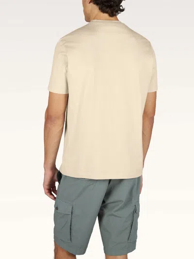 Paul & Shark Cotton Jersey T-shirt With Embroidery In Neutral