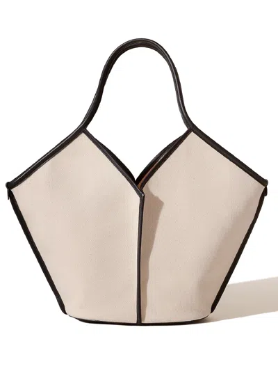 Hereu Callela Cotton Shoulder Bag In Neutral