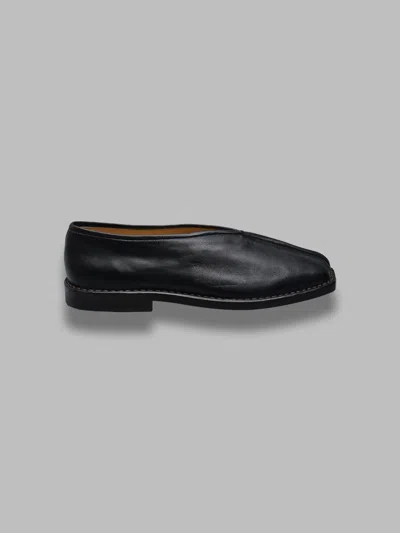 Lemaire 20mm Square-toe Piped Leather Loafers In Brown