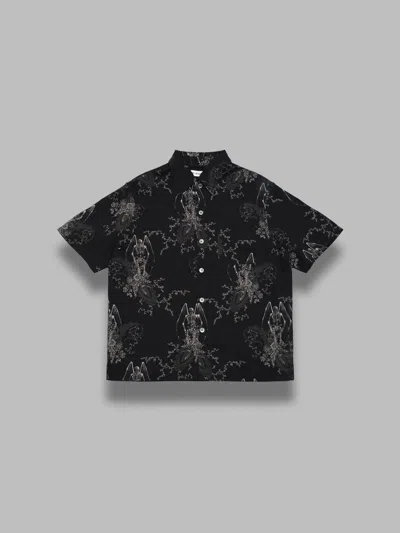 Our Legacy Mens Death Paisley Print Graphic-print Short-sleeve Cotton And Linen Shirt In Multi
