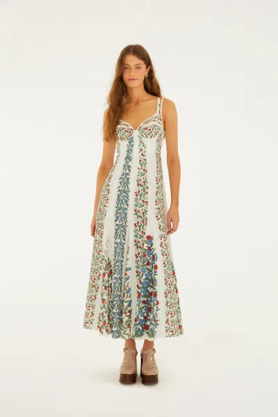 Farm Rio Fruit Beauty Maxi Dress Fruit Beauty Off-white In Multi