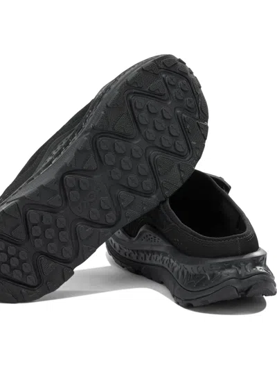 Hoka Ora Primo Ext Rubber-trimmed Suede Slip-on Sneakers In Black