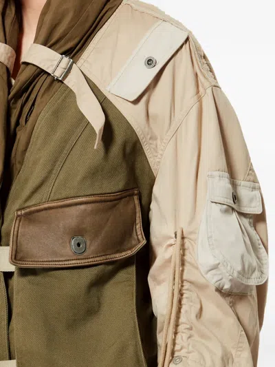 Isabel Marant Julissa Leather-trimmed Organic Cotton Jacket In Multi