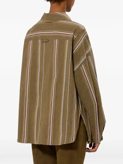 Isabel Marant Rasmia Striped-pattern Jacket In Brown