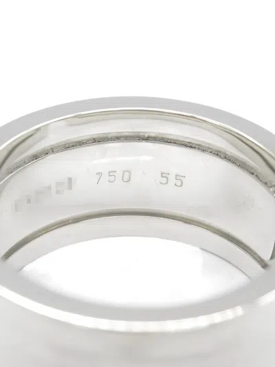 Pre-owned Cartier 2010s C2 Ring In Silver