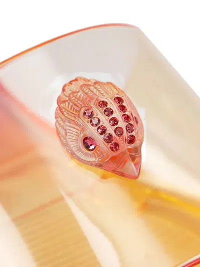 Kurt Geiger Maddison Eagle-head Flat Sandals In Multi