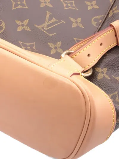 Pre-owned Louis Vuitton 2003 Monogram Leather Backpack In Brown