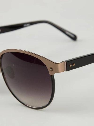 Shop Linda Farrow ' 169' Sunglasses In Black