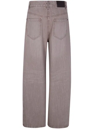 Brunello Cucinelli Women Beige Authentic Denim Wide Jeans With Monili In Neutral