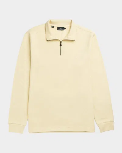 Rodd & Gunn Alton Ave Quarter Zip Sweater In Yellow