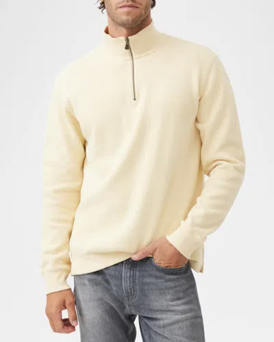Rodd & Gunn Alton Ave Quarter Zip Sweater In Yellow