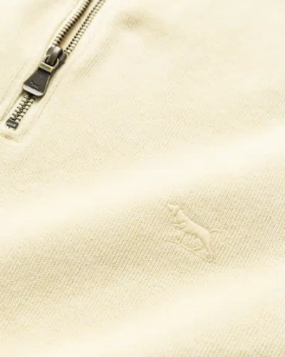 Rodd & Gunn Alton Ave Quarter Zip Sweater In Yellow
