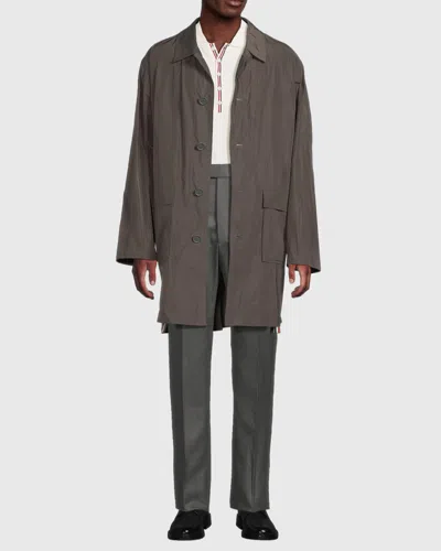 Thom Browne Versatile Packable Jacket Long Sleeves In Brown