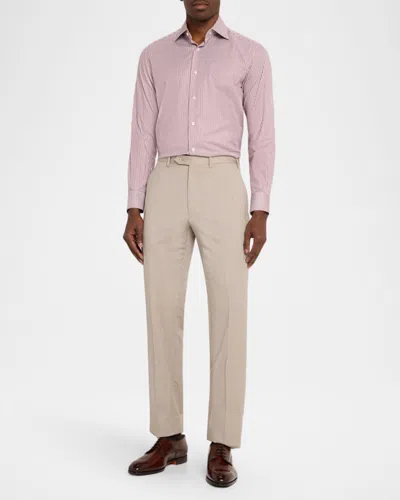 Santoni Induct Plain Toe Derby In Brown