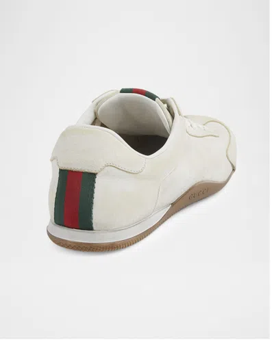 Gucci Elan Washed Leather Low-top Sneakers In Multi